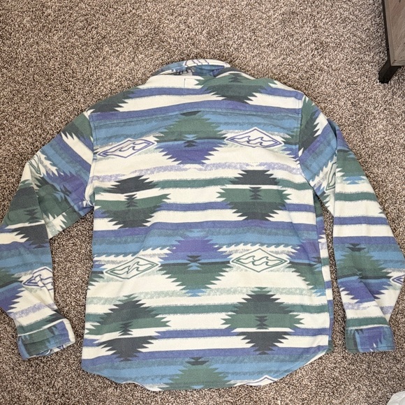 Billabong Fleece Patterned Shirt Jacket - Picture 3 of 3